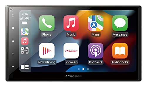 Pioneer SPH-DA360DAB Mediacenter – Touchscreen da 6,8” pollici,Wi-Fi, comando vocale con Apple CarPlay, Android Auto, Waze2.0, radio digitale DAB DAB+, Bluetooth, equalizzatore a 13 bande