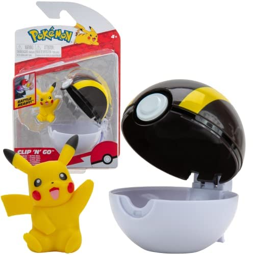 Pokemon Personaggi 5 cm Pikachu – Giochi Pokemon Clip N Go Nuovo 2022 – Figurine Pokemon Action Figure & Pokeball - Licenza Ufficiale Pokemon Giocattoli