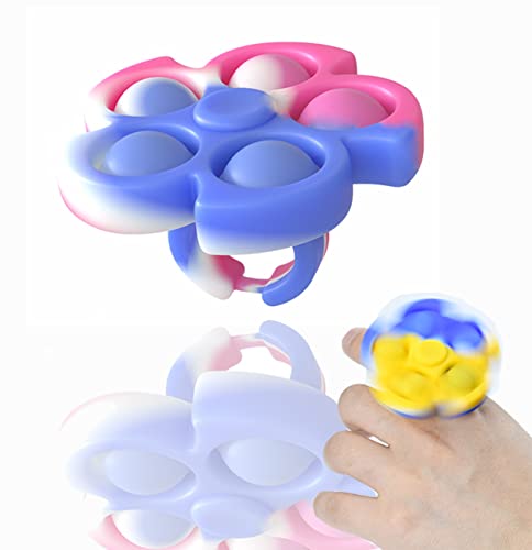 Pop Fidget Dito Spinner Bubble Pop squillare It Antistress Giocattolo Simple Fidget Dimple Toy per Bambini e Adulti (Violett)