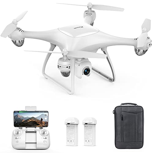 Potensic GPS Drone con Telecamera 2.7K, Drone Professionale 40 Minuti di Volo, Droni con Fotocamera Grandangolare a 120° Regolabile, GPS Drone con 5G WiFi FPV Trasmissione di Immagini, Drone con Zaino