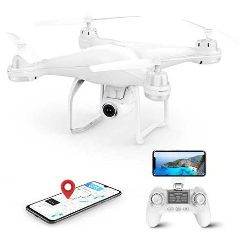 Potensic GPS Drone conTelecamera 1080P, Drone Professionale T25, Drone GPS FPV Trasmissione, Droni con la Telecamera 120° Grandangola Regolabile, Droni Professionali per Principanti RC Quadricottero