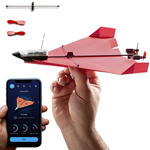 POWERUP 4.0 La nuova generazione di kit per aeroplani di carta telecomandati tramite smartphone. Con funzionalità di pilota automatico e stabilizzatore giroscopico.
