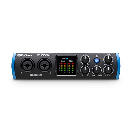 PreSonus Studio 24c Interfaccia audio 2x2, 192 kHz, compatibile USB-C