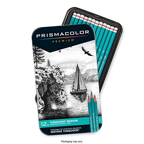 Prismacolor Premier Art Accessories 12 Matita di grafite 5.000 Mine medie.