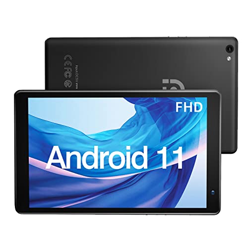 PRITOM 7 pollici Tablet, Android 11.0, Tablet Android, Tablet Quad Core, 2 GB di RAM 32 GB di ROM, expand to 512G  FHD1920x1200 IPS, Doppia fotocamera WiFi Bluetooth con custodia (Nero)