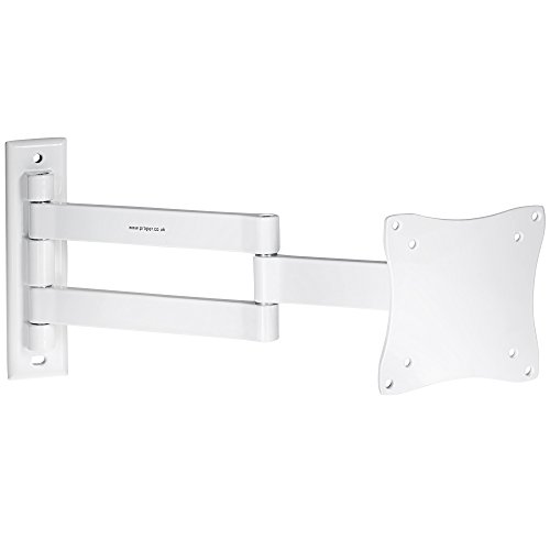 Proper P-SWBLCDW-1 - Staffa da parete per TV LCD o LED da 13 , 19 , 22 , 23 , 24  e 28 , colore: Bianco