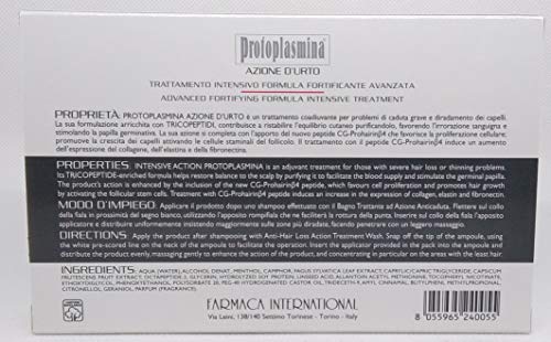 Protoplasmina Capelli Azione D urto 6 Fiale Da 8ml Anticaduta E Rin...