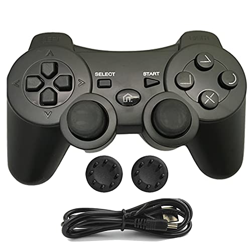 PS3 Controller, Wireless Bluetooth Gamepad Double Vibration Six-Axi...