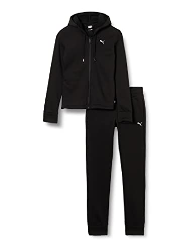 PUMA Classic Hooded Sweat Suit Fl Tuta Sportiva Donna, Nero (Black), L