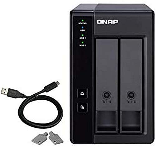 QNAP TR-002 contenitore di unità di archiviazione 2.5 3.5  Enclosure HDD SSD Nero