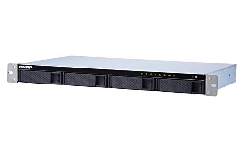 QNAP TS-431XeU-2G, sistema NAS con montaggio su rack, CPU quad-core, porta 10 GbE SFP+, colore nero e argento