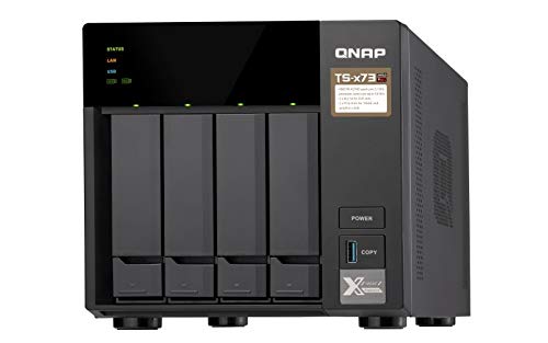 QNAP TS-473 NAS Tower Ethernet LAN Black - NAS & Storage Servers (HDD, SSD, Serial ATA III, 2.5 3.5 , 0, 1, 5, 6, 10, JBOD, FAT32,HFS+,NTFS,exFAT,ext3,ext4, AMD R)