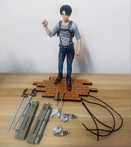 QWYU Figura Giapponese Attack On Titan Levi Ackerman Action Figure da Collezione Model Toys for Boys 2