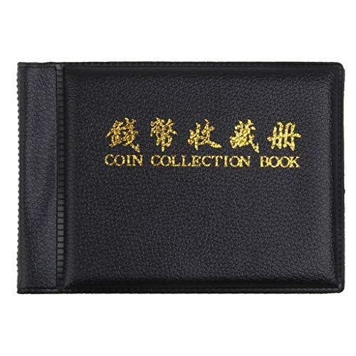 Raccoglitori di monete portatili che collezionano album 60 portamonete nero superiore e creativo