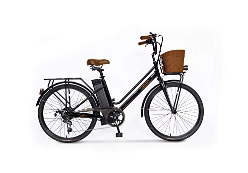 Revoe e-bike, Citybike. Nera, cerchi in lega, 26  , velocità massima 25 km h, 45 Km di autonomia