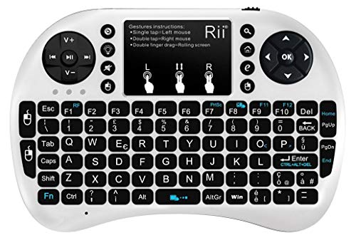 Rii Mini i8+ Wireless (Layout Italiano) - Mini Tastiera retroillumi...