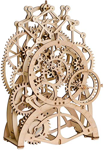 ROKR Kit modello puzzle in legno 3D per ragazzi e adulti da costruire, kit meccanico orologio a pendolo