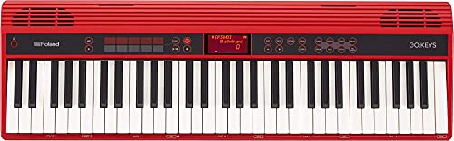 Roland GO-61K Keys - Tastiera per la creazione musicale con connessione wireless allo smartphone, rossa