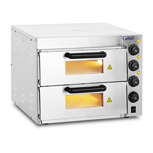 Royal Catering Forno Elettrico Professionale per Pizza 350°C a Due...
