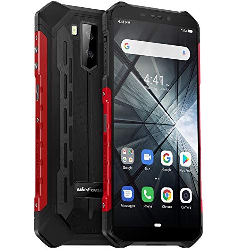 Rugged smartphone (2019), Ulefone ARMOR X3 con modalità subacquea, 5.5  cellulari ip68 Android 9.0, Dual SIM, 2 GB di RAM 32 GB ROM, 8MP + 5MP + 2MP, batteria 5000mAh, sblocco viso GPS Rosso