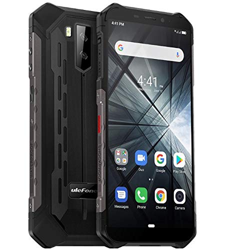 Rugged smartphone (2019), Ulefone ARMOR X3 con modalità subacquea, 5.5  cellulari ip68 Android 9.0, Dual SIM, 2 GB di RAM 32 GB ROM, 8MP + 5MP + 2MP, batteria 5000mAh, sblocco viso GPS Nero