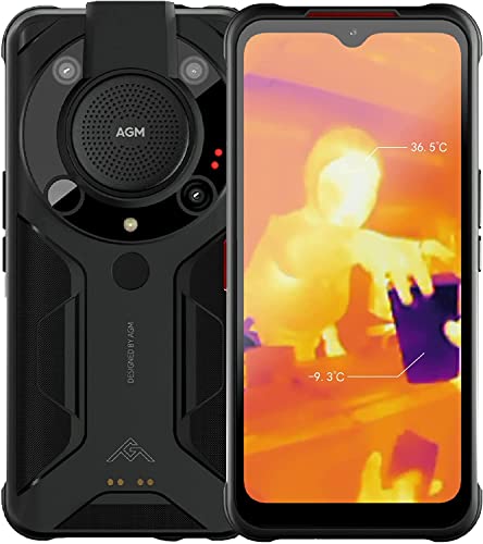 Rugged Smartphone, AGM Glory Pro con Termocamera, Telefono Indistruttibile con 6.53   FHD, Cellulare Robusto Snapdragon 480 5G, Android 11, 6200 mAh Batteria, 48MP+20 MP, IP68 IP69K 810H, 8G+256G