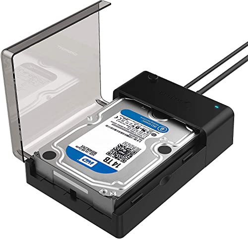 Sabrent Docking Station Piatta USB 3.0 a SATA per Hard Disk Esterno. SSD e HDD da 2,5” 3,5” [Supporta UASP] (EC-DFLT)