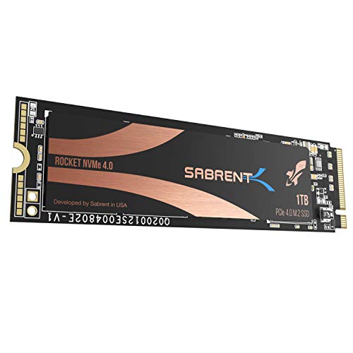 Sabrent SSD Interno 1TB Rocket NVMe PCIe 4.0 M.2 2280 unità di Memoria A Stato Solido con Massime Prestazioni (SB-ROCKET-NVMe4-1TB)