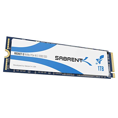Sabrent SSD Interno PCIe NVMe M.2 2280 1TB Rocket Q, Unità di Memoria a Stato Solido ad Alte Prestazioni (SB-RKTQ-1TB)