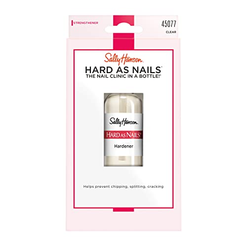 Sally Hansen - Smalto Rinforzante Trasparente Hard As Nails - Indurente Unghie ad Asciugatura Rapida - 13,3 ml