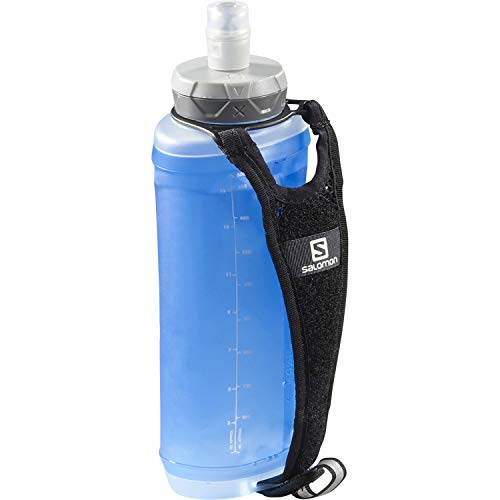 Salomon Active Handheld, Borraccia d Idratazione Unisex, per Trail e Corsa su Strada, Nero Black