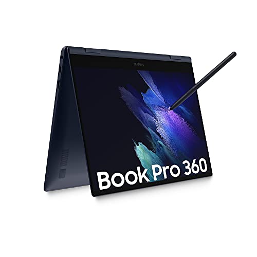 Samsung Galaxy Book Pro 360 Laptop, Intel Core i7 di undicesima generazione, Piattaforma Intel Evo, Display Touchscreen 13,3 Pollici, Windows 10 Home, 16GB RAM, SSD 512GB, Colore Mystic Navy