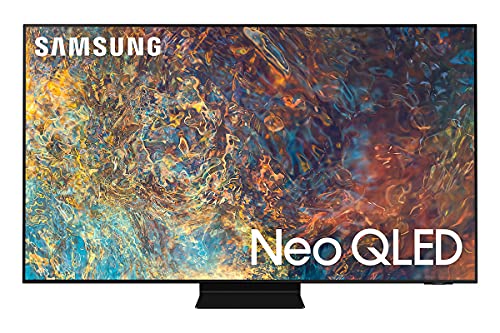 Samsung QE65QN95AATXZT Smart TV 65  Neo QLED 4K, Ultra HD, Processore Neo Quantum 4K con IA, Quantum HDR, OTS+, HDMI 2.1, Wi-Fi, NeoSlim design, Carbon Silver, 2021, Alexa, Google Assistant