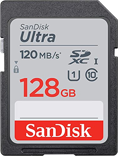SanDisk Ultra 128GB SDXC Scheda, fino a 120 MB s, Class 10, UHS-I, V10