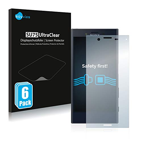 savvies 6-Pezzi Pellicola Protettiva Compatibile con Sony Xperia X Compact Protezione Schermo Trasparente