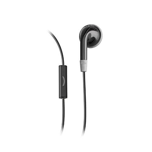 SBS Auricolare mono singolo in-ear, tasto di risposta fine chiamata, connettore jack 3,5mm, cavo lungo 1m, nero