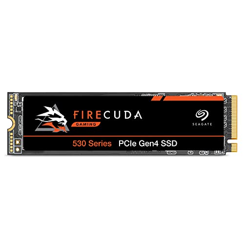 Seagate FireCuda 530 NVMe SSD, 1 TB, SSD Interno, M.2, 4 porte PCIe...