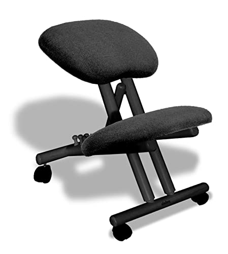 Sedia Ergonomica (Made in Italy) con appoggio ginocchia. Adatta anche per persone alte (fino a 190cm) Ideale per chi lavora seduto alleggerisce la schiena. Inclinazione seduta ginocchiera regolabile
