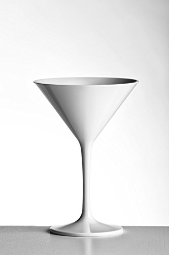 Set di 6 bicchieri da cocktail Martini in policarbonato infrangibili, ideali per occasioni speciali all interno o all esterno