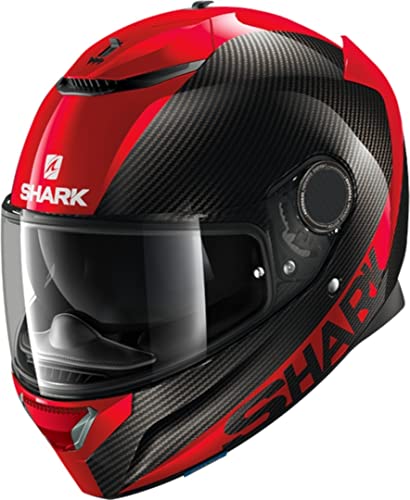 SHARK NC, Casco Moto Unisex-Adult, Nero Rosso, M
