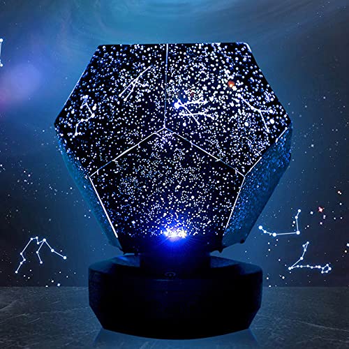 Shineslay LED Lampada da Notte Stellata, Romantico Proiettore 3D Star Light per Bambini Camera da Letto Constellation Projection Planetario Domestico