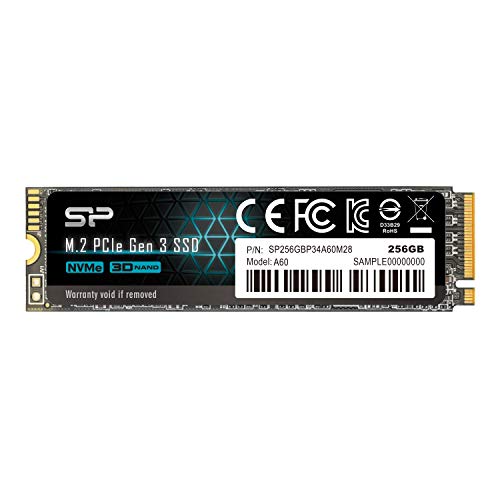 Silicon Power PCIe M.2 NVMe SSD 256GB Gen3x4 R W up to 2, 100 1, 200MB s Internal SSD