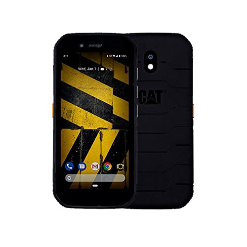 Smartphone CAT S42 (display HD + da 13,97 cm (5,5 pollici), memoria interna da 32 GB (espandibile fino a 128 GB tramite scheda microSD) e 3 GB di RAM, doppia SIM, Android 10) - beni importati, black