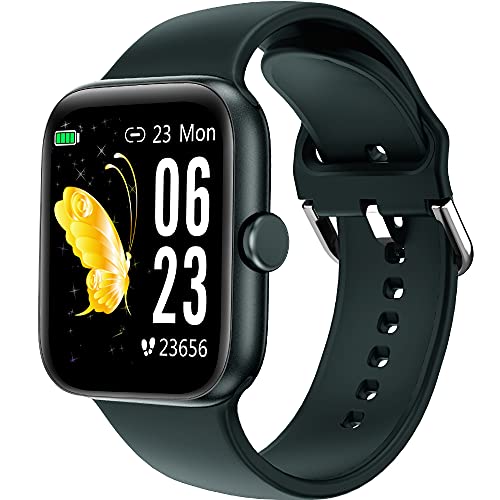 Smartwatch, Holabuy Orologio Fitness Uomo Donna 1,54   Full Touch Contapassi Cardiofrequenzimetro Sportivo Fitness Tracker Impermeabil IP68 Cronometro Notifiche Messaggi per Android iOS