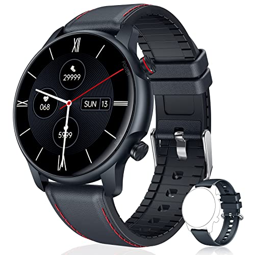 Smartwatch Orologio Fitness Uomo Contapassi: Full Touch 1,32 Pollici Digitale Smart Watch Cardiofrequenzimetro da Polso Conta Calorie Impermeabile IP68 Sportivo Activity Tracker per Android iOS