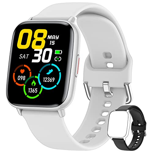 Smartwatch Uomo Donna Orologio Fitness - 1,69   Touch Schermo Notifiche Messaggi Cardiofrequenzimetro Contapassi Cronometro IP68 Activity Fitness Tracker con 24 Modalità Sportive per Android ios