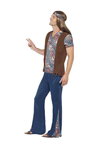 SMIFFYS Costume Orion the Hippie, Multicolore, con top, pantaloni, ...
