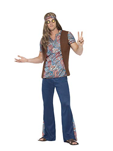 SMIFFYS Costume Orion the Hippie, Multicolore, con top, pantaloni, ...