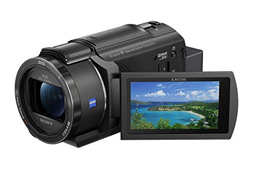 Sony FDR-AX43 – Videocamera Digitale 4K Ultra HD con Sistema di stabilizzazione integrato a cinque assi (Balanced Optical SteadyShot), Zoom ottico 20x, LCD orientabile (Nero)