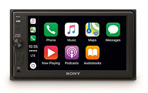 Sony XAV-AX1000 | MODELLO NO DAB | SintoMonitor 2DIN, Display da 6.4” Touch Screen, Apple CarPlay e Controllo Vocale, Bluetooth, Microfono Esterno Incluso, 4 x 55 W